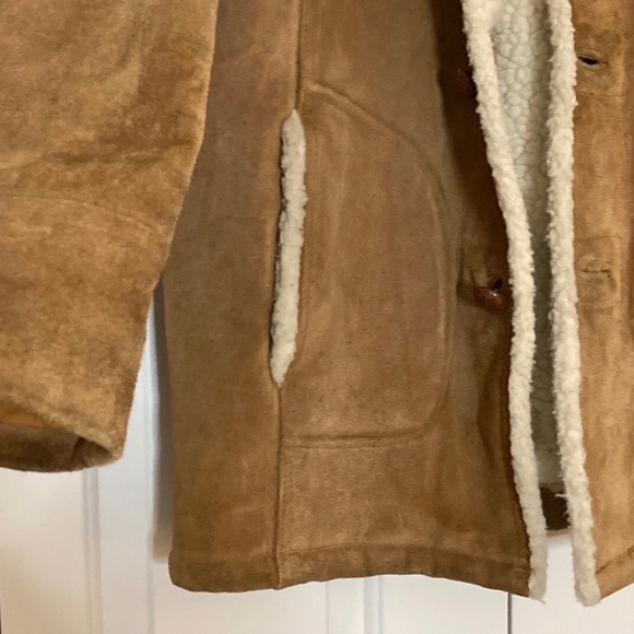 Vintage Sheepskin Leather Rancher Style Coat from Grande Bay Size L - Picture 2 of 16